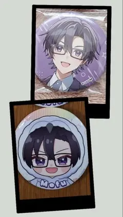 カラフルピーチ　もふクン缶バッチ