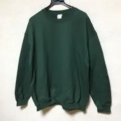 新品 GILDAN ギルダン 長袖トレーナー フォレストグリーン XL