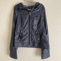 BURBERRY BLUE LABEL ネイビーナイロンジャケット 38のサムネイル