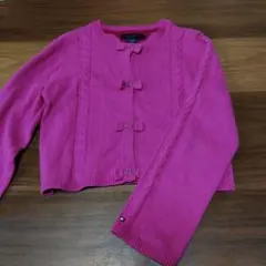 TOMMY HILFIGER ピンクカーディガン サイズ7
