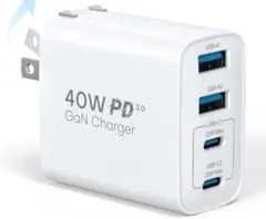 TOPADRE 合計40W 急速充電器 充電器 4 IN 1のサムネイル