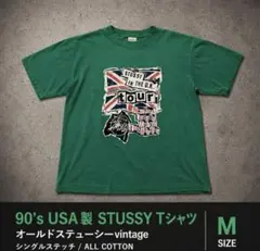 90s USA製 OLD STUSSY TOUR Tシャツ シングルステッチ
