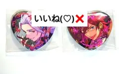 『現品限り』 あんスタ Eden Adam 茨 凪砂 缶バッジ ラメキラハート