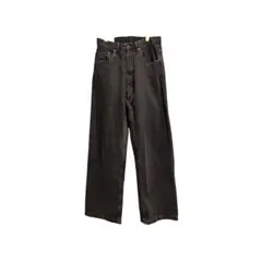 ト*☆様 ZARA ワイドレッグ　ブラックデニムパンツ