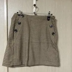 千鳥格子柄 タイトスカート