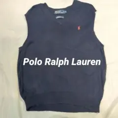 Polo Ralph Lauren Vネック ニットベスト M 紺