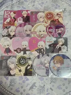 アイナナ　九条天　八乙女楽　十龍之介　アニカフェ　コースター　アニメイトカフェ