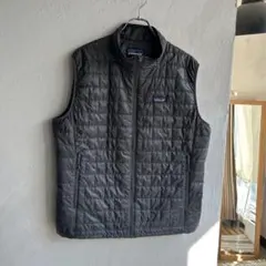 美品 patagonia ナノパフ ベスト グレー キルティング L