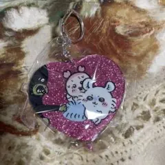 ちいかわ ラメアクリルキーホルダー モモンガと古本屋②