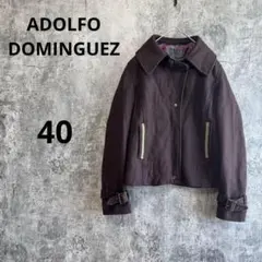 a4256【ADOLFO DOMINGUEZ】ショートコート メリノウール