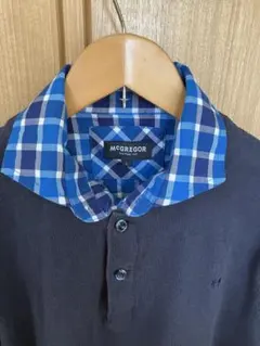 MCGREGOR 長袖ネイビー/チェック