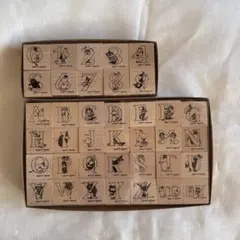 【未使用】 ムーミン はんこ スタンプ アルファベット ナンバー 数字