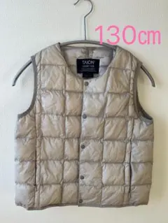 TAION ベーシック クルーネック インナーダウンベスト　130