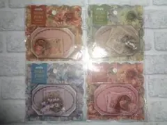 ★セリア★フレークシール「ミステリアスブルーム」4点セット★