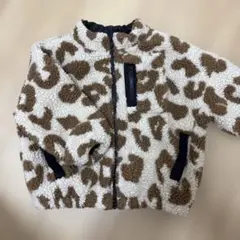 【週末SALE】ボア ヒョウ柄ジャケット 90cm