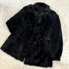 毛並み艶◎金SAGA MINK 毛皮コート ジャケット 袖絞 ミンク レディース
