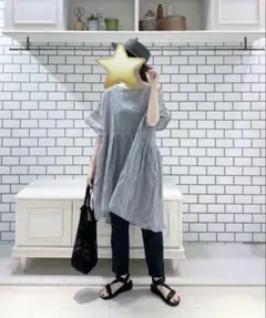 ピュアルセシン pual ce cin Du noir ラミーリネンブラウスのサムネイル