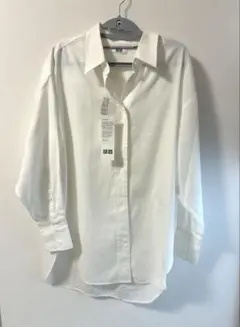 ユニクロU ビッグシャツ　長袖　ホワイト　S