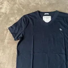 アバクロTシャツ Vネック ブランドマーク刺繍 ユニセックス シンプルオシャレ