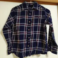 ユニクロ140 フランネルチェックシャツ