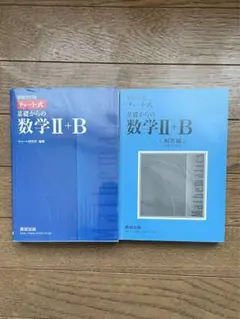 増補改訂版 チャート式 基礎からの数学II+B 数研出版　参考書　解答編付き