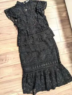 スナイデル　ブラック総レース　セットアップ