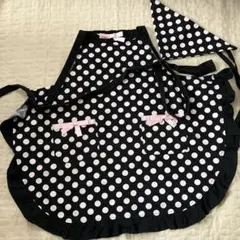 マザウェイズ　水玉模様エプロン