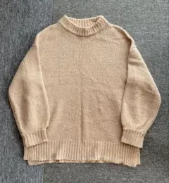 Heather ニット セーター ベージュ 長袖 F