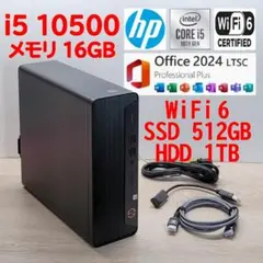 i5 10500【管352】WiFi6E／16GB／SSD256G／HDD500 - メルカリ