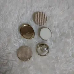 ゴールドボタンセット（異なるデザイン）