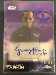 topps star wars グランドモフターキン サインカード