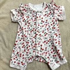 ベビーロンパース 70センチ さくらんぼ 女の子 ラステラ lastella