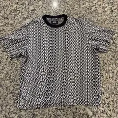 Stussy ステューシー 総柄 ニットTシャツ Sサイズ