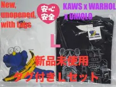 L☆新品☆UNIQLO×KAWS＋WARHOL カウズ+ウォーホル 2枚セット②
