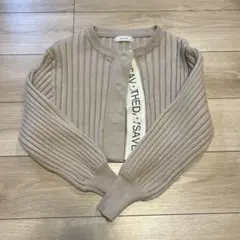エイミーロウ⭐︎ロゴテープショートカーディガン