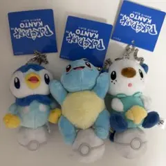 ポケパークカントー ワニノコ ゼニガメ ミズゴロウ マスコット 限定 夏