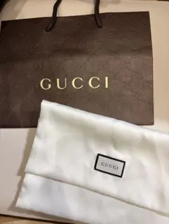 GUCCI ロゴ入りサテン袋 ショッパー