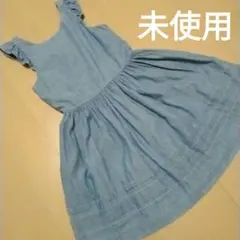 未使用タグ無　POLO ラルフローレン　デニム ノースリーブワンピース　130㎝