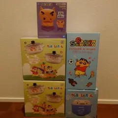 クレヨンしんちゃん　プライズ品まとめ売り　両手鍋　ルームライト　どんぶり　冷水壺