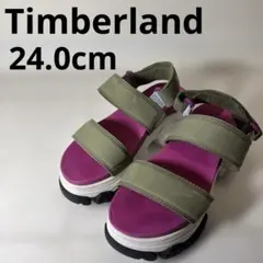 Timberland スポーツサンダル オリーブグリーン/ピンクのサムネイル
