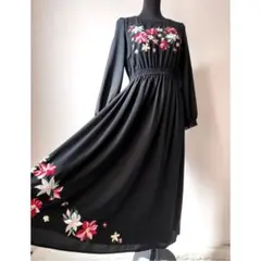 【人気完売】31 Sons de mode Sweetコラボ花柄刺繍ロングワンピ