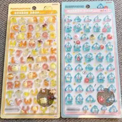 正規品 サンリオ ハンギョドン ボンボンドロップシールミニ ポムポムプリン もじ