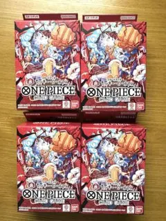 ワンピースカードゲーム スタートデッキ 赤 モンキー・D・ルフィ 4個セットのサムネイル