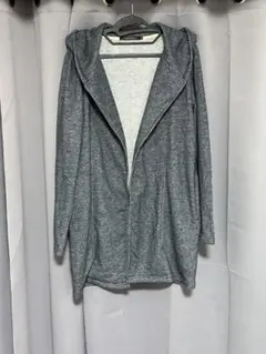 薄手パーカーコート 中丈 M 春秋向け ポケット付き