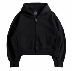 【完売品】無印良品 短丈 zip hoodie スウェットフルジップパーカー