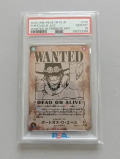 PSA10 ワンピースカードポートガス・D・エース 手配書 SP