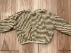 韓国風　ベビー　キッズ　ボーダートレーナー　90サイズ