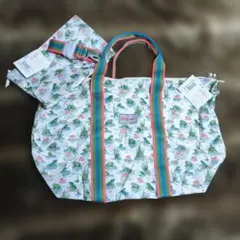 Cath Kidston Foldawayオーバーナイトバッグ フロッグ カエル