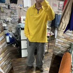 POLO SPORT ハーフジップ XL サーマル生地 オーバーサイズ