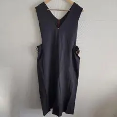 ノースリーブ　ジャンバースカート　ワンピース　　ブラック　L